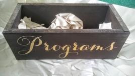 Wooden Program Box