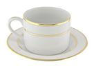 Gold Rim Coffee Cup w/ Saucer