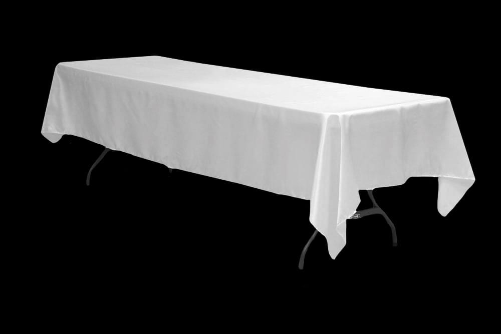 90" x 132" Rectangular Tablecloth (Satin)