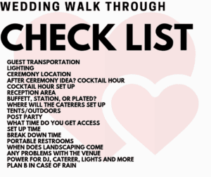 Read more about the article The Wedding Checklist