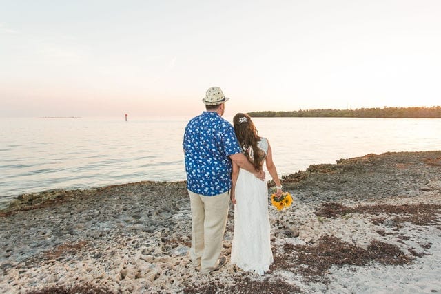 Real Destination Wedding at Sombrero Beach in Marathon in the Florida Keys