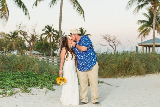 Real Destination Wedding at Sombrero Beach in Marathon in the Florida Keys