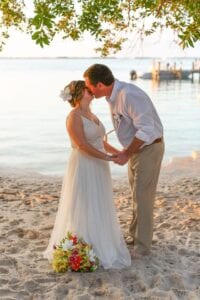 Real Wedding in Key Largo – Seashell Elopement – Sara and Josh