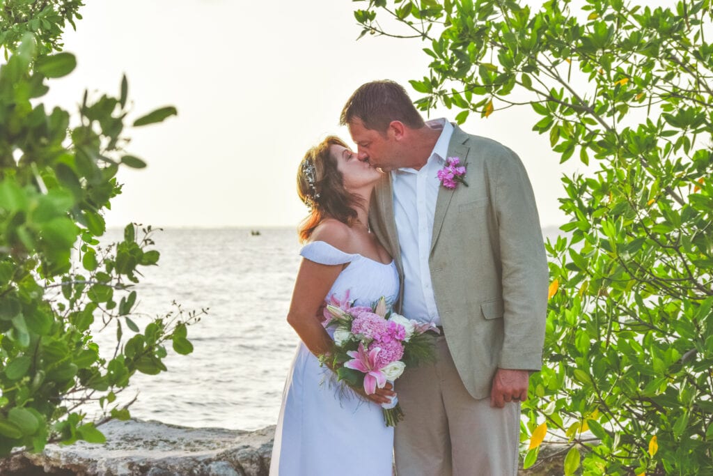 Real Wedding using our Elopement Package at Rowells Park in Key Largo, FL