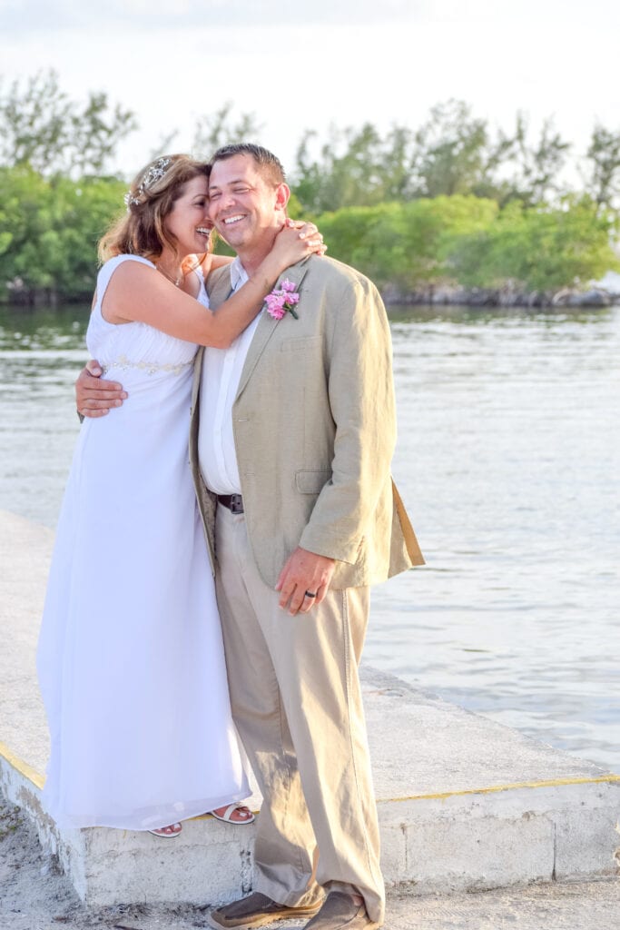 Real Wedding using our Elopement Package at Rowells Park in Key Largo, FL