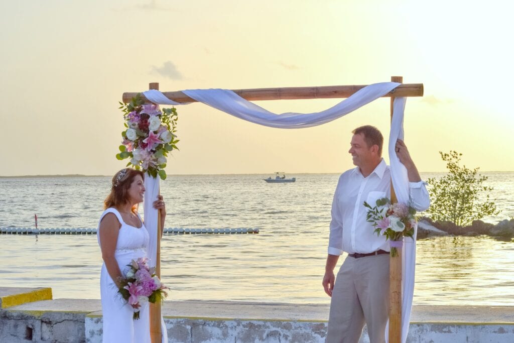 Real Wedding using our Elopement Package at Rowells Park in Key Largo, FL