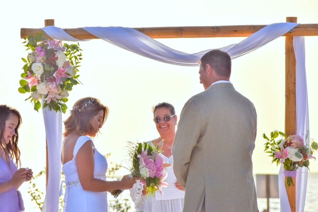 Real Wedding using our Elopement Package at Rowells Park in Key Largo, FL