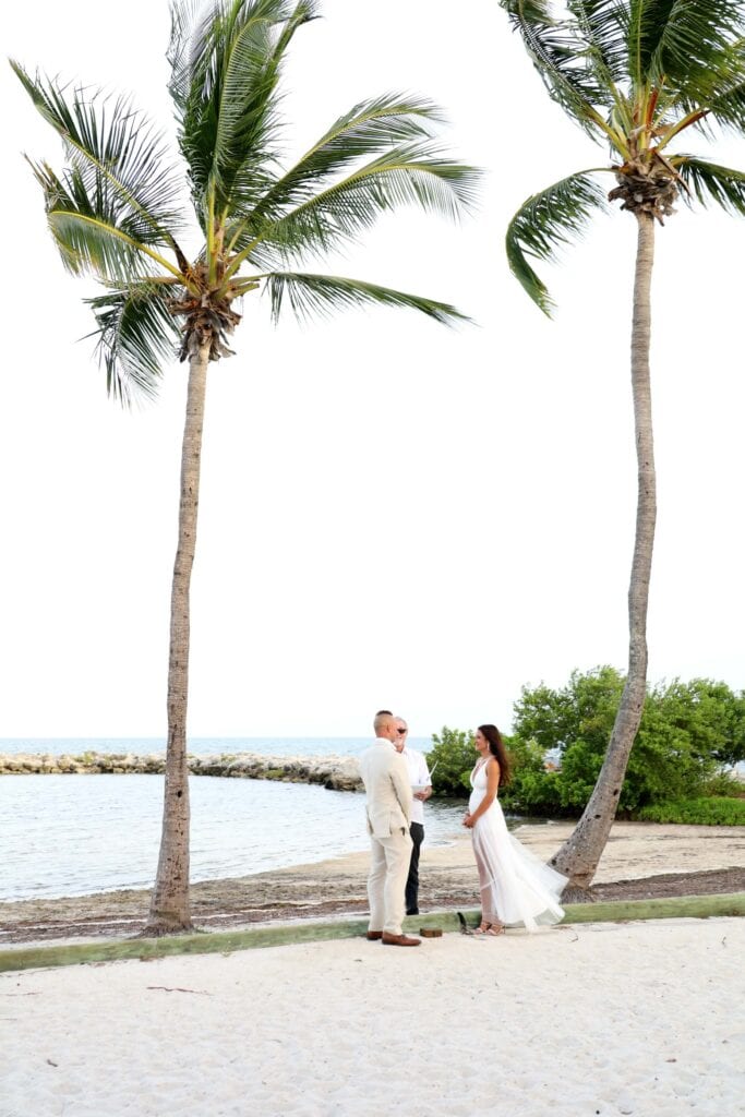 Intimate Wedding at Harry Harry Park in Key Largo, FL