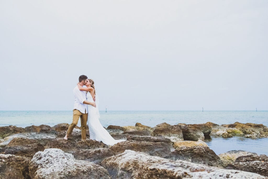 Real Wedding in Key West at Smathers Beach