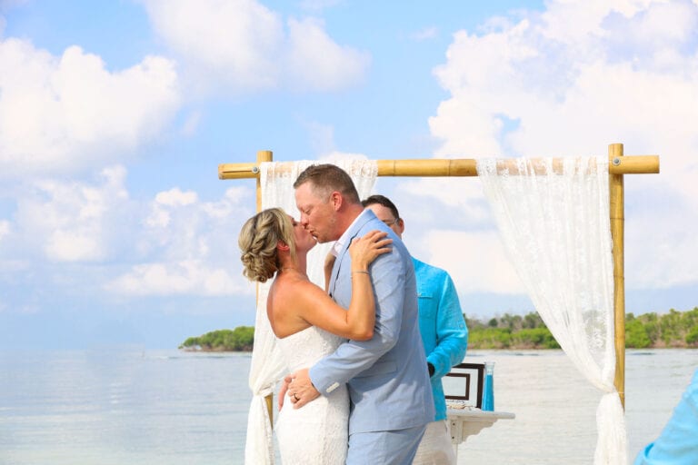 Real Wedding in Marathon Sombrero Beach