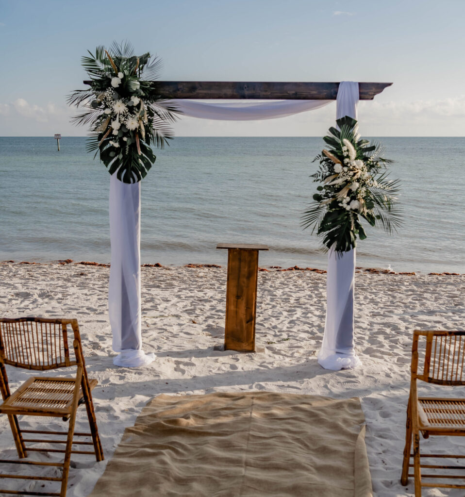 Affordable Beach Wedding at Smathers Beach in Key West, Florida